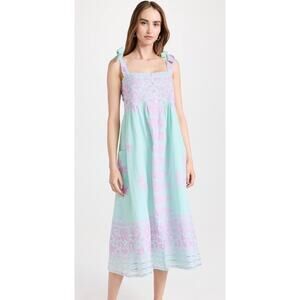 Tuckernuck Juliet Dunn Tie Shoulder Maxi Dress in Dhaka Print Sz. 0 (US 2/4)